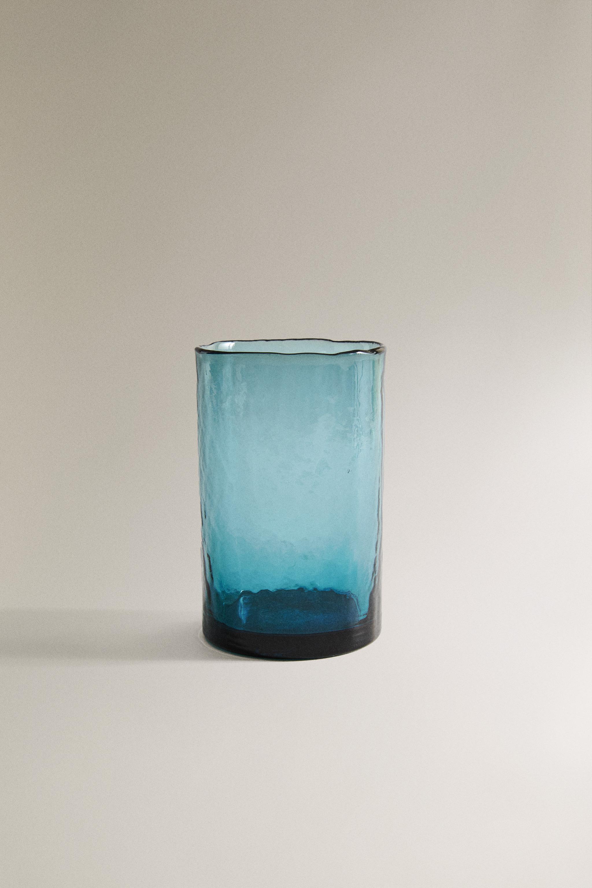 TEXTURED GLASS TUMBLER